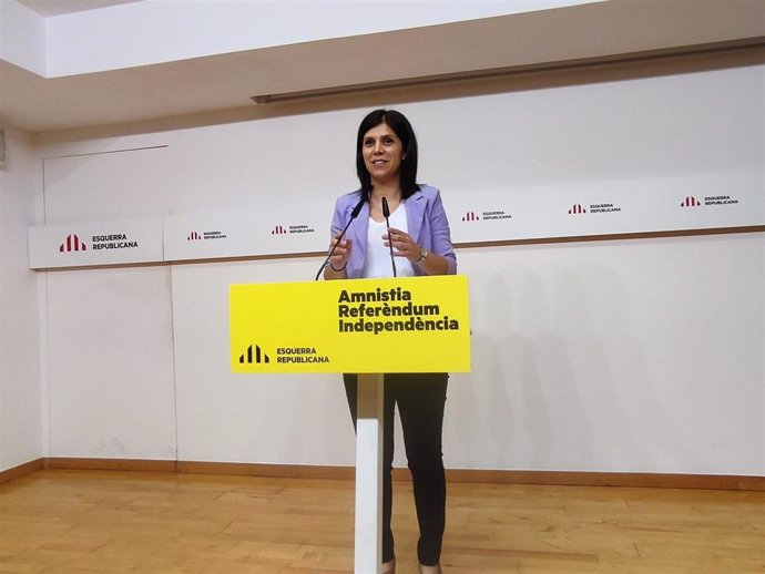 La secretaria general adjunta y portavoz de ERC, Marta Vilalta.