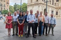 Sanz aspira a que "los muchos sevillanos que han confiado" en Moreno el 19J apoyen también al PP en las municipales