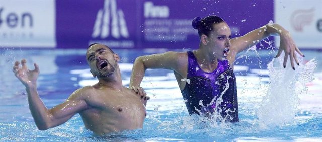 Pau Ribes y Emma García, en busca de la gloria en la final de Dúo Mixto Técnico del Mundial de Budapest 2022.