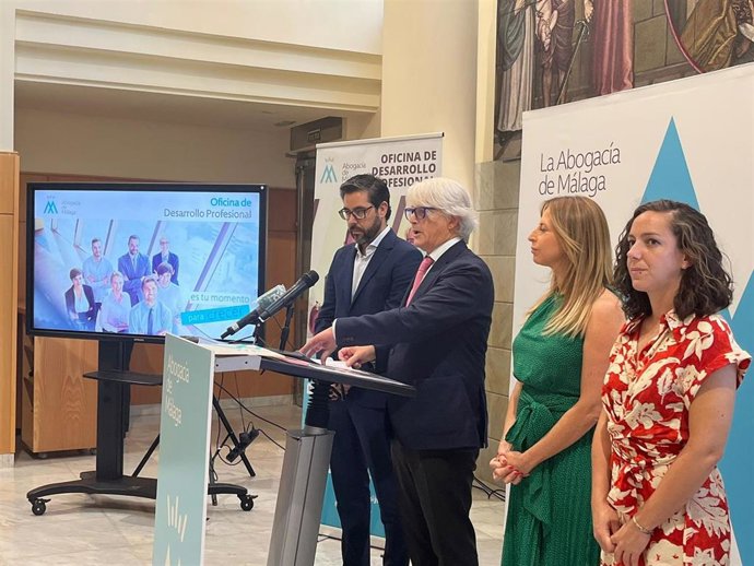 Presentación de la Oficina Desarrollo Profesional puesta en marcha por la Abogacía de Málaga.