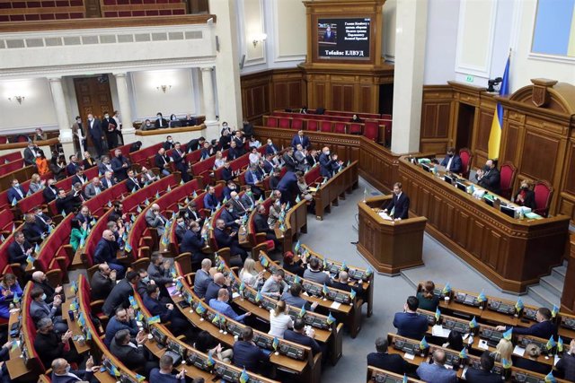 Archivo - Vista general del Parlamento de Ucrania