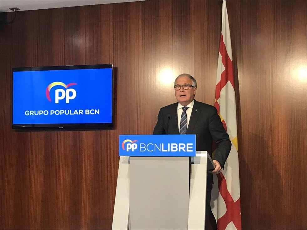 Archivo - El líder del grupo municipal del PP en el Ayuntamiento de Barcelona, Josep Bou. - Archivo