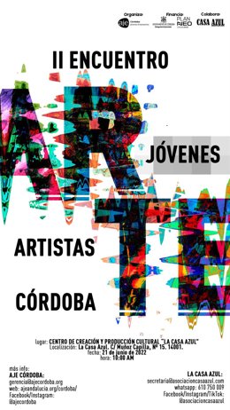 Cartel del II Encuentro de Jóvenes Artistas de Córdoba.