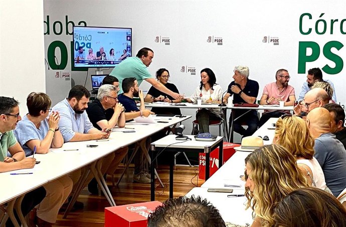 Reunión de la ejecutiva del PSOE de Córdoba.
