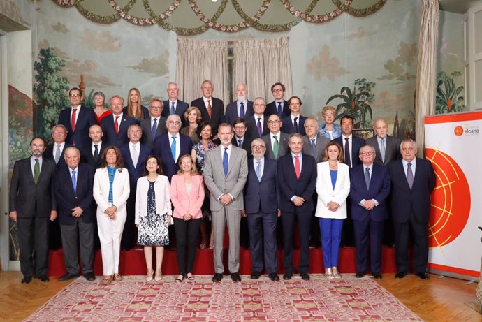 El Rey Felipe VI preside la reunióin del Patronato del Real Instituto Elcano