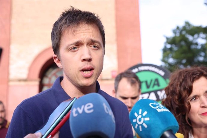 El portavoz en el Congreso de los Diputados por Más País, Íñigo Errejón, participa en Sevilla en un acto electoral