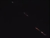 Restos de un cohete chino arden cruzando el cielo sobre España