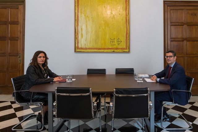 Archivo - La consellera de Presidència, Laura Vilagrà, i el ministre de Presidència, Félix Bolaños