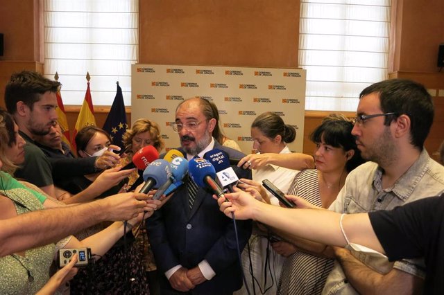 El presidente de Aragón, Javier Lambán.