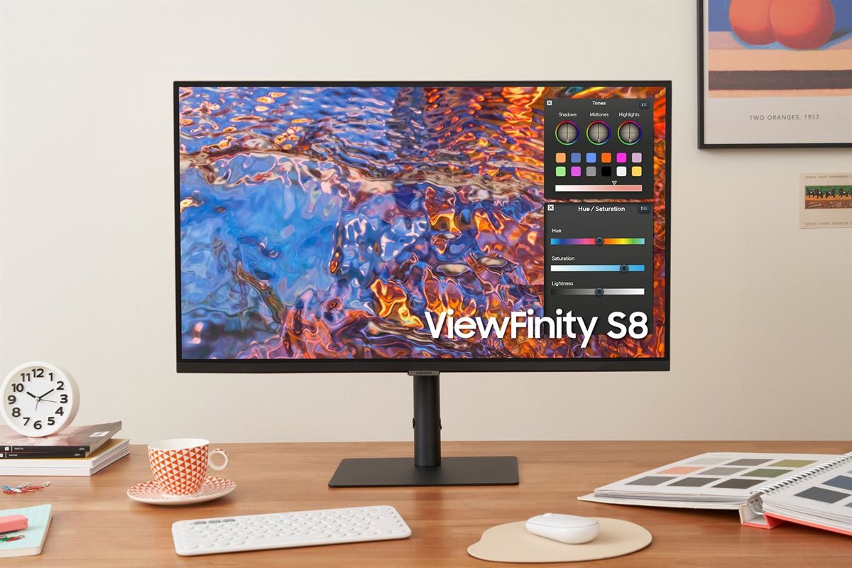 Samsung amplía su gama ViewFinity con el modelo S8, un monitor UHD con