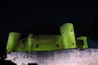 El Castillo de Bellver se ilumina de verde este martes y sábado para animar al Palma Futsal