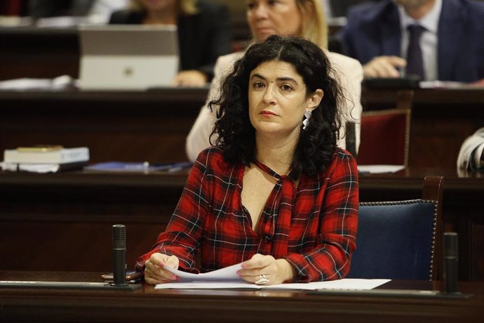 Archivo - Isabel Castro, en el Parlament, durante su etapa como consellera.