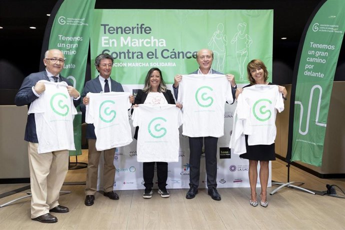 Presentación de la quinta marcha contra el cáncer en Tenerife