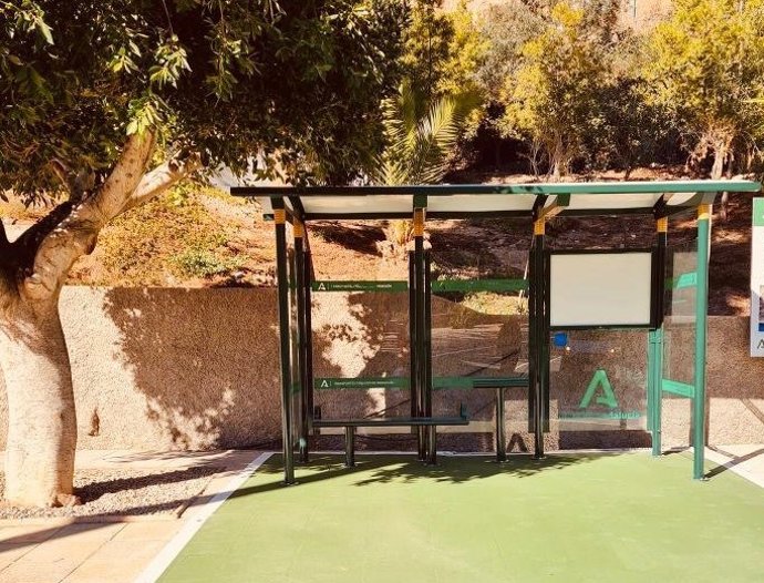 Marquesina de una parada de autobús.