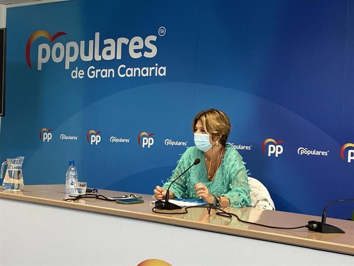 Archivo - La portavoz del PP en el Ayuntamiento de Las Palmas de Gran Canaria, Pepa Luzardo
