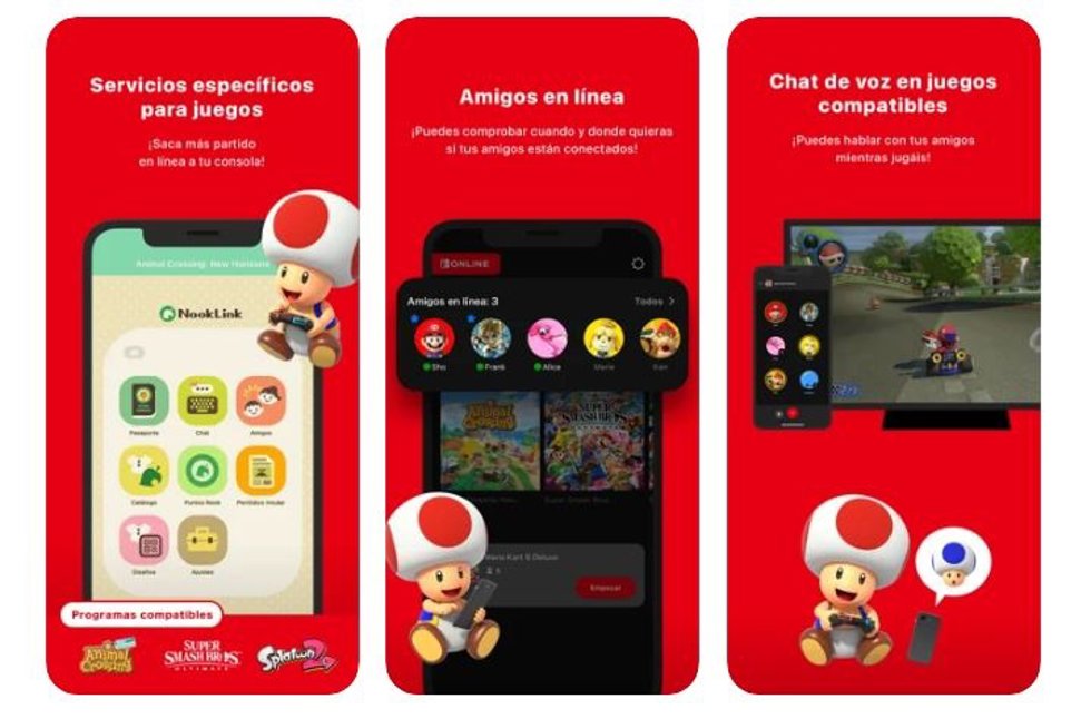 Capturas de Nintendo Switch Online en iOS