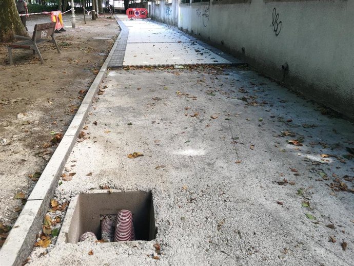 Renovación de la acera del Paseo de Bizkaia