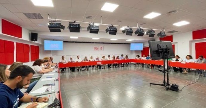 Reunión de la Ejecutiva Provincial del PSOE de Huelva.