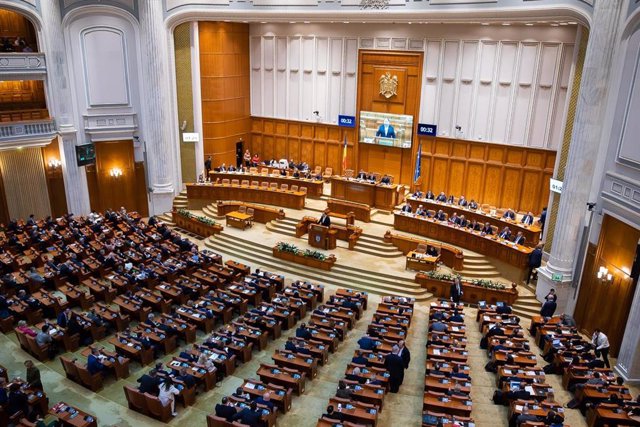 Archivo - Parlamento de Rumanía.