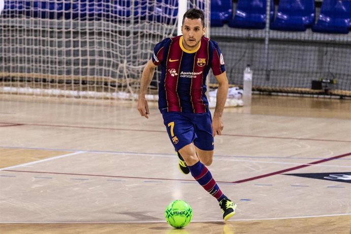 Archivo - Dyego Henrique, jugador del FC Barcelona de fútbol sala