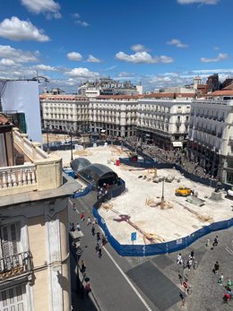 Obras en la Puerta de El Sol