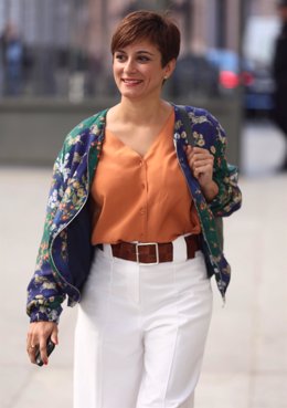 La ministra Portavoz, Isabel Rodríguez, a su llegada a una sesión plenaria, en el Congreso de los Diputados, a 22 de junio de 2022, en Madrid (España).