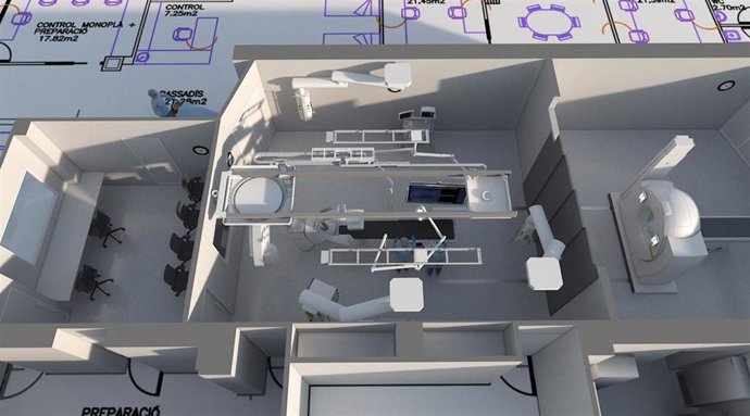 Maqueta de la futura sala One Step Ictus