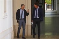 Marín y Bendodo escenifican la "lealtad hasta el final" entre PP y Cs en el primer Consejo de Gobierno tras el 19J