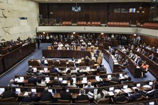 Vista general de una sesión de la Knesset, el Parlamento de Israel