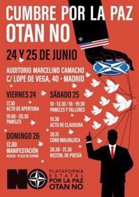 La cumbre alternativa en rechazo a la OTAN contará con dirigentes de IU y cargos de perfil bajo de Podemos