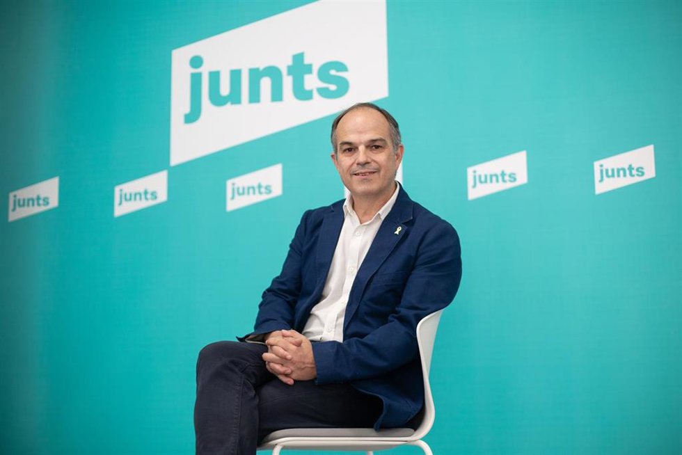 El secretario general de Junts, Jordi Turull, en una entrevista de Europa Press.