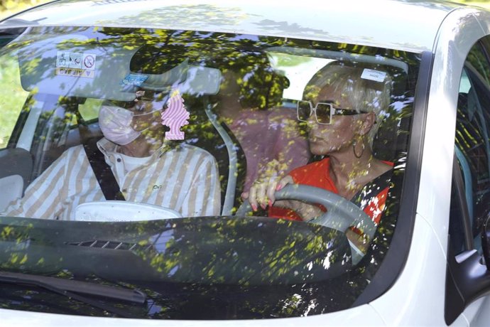 José Ortega Cano y Ana María Aldón salen de su casa en coche
