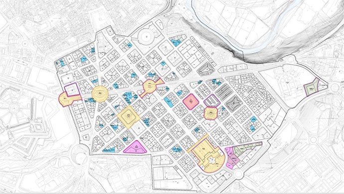 La nueva ordenación del II Ensanche prioriza el tránsito peatonal e incluye 4.400 plazas de aparcamiento subterráneas