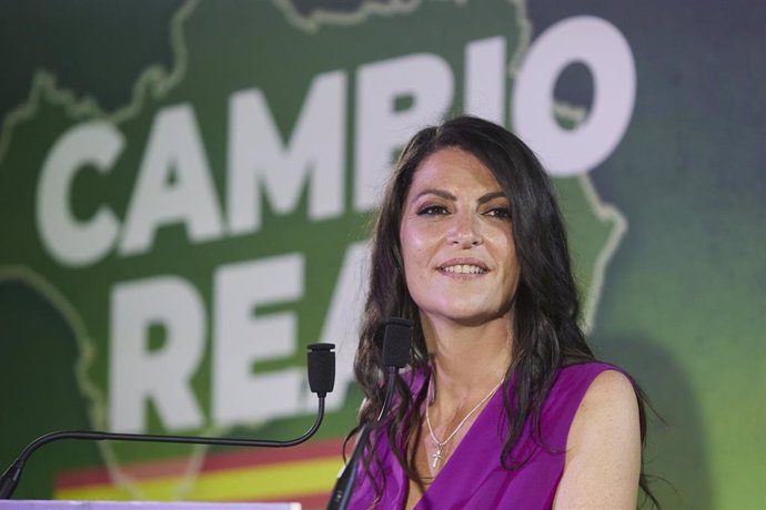 La candidata de Vox a la presidencia de la Junta de Andalucía, Macarena Olona