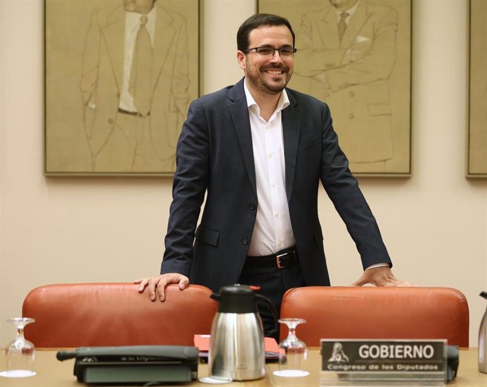 El ministro de Consumo, Alberto Garzón, durante una comparecencia en la Comisión de Sanidad y Consumo del Congreso de los Diputados, a 22 de junio de 2022, en Madrid (España). El ministro ha comparecido hoy, a petición propia, para informar sobre el bal