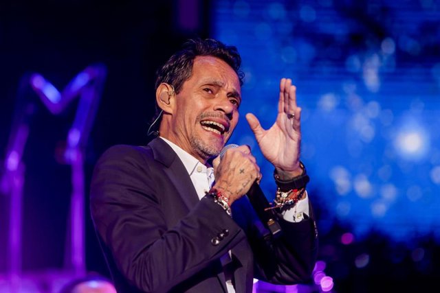 El artista Marc Anthony actúa en un concierto en IFEMA MADRID LIVE en el recinto ferial de Ifema Madrid.