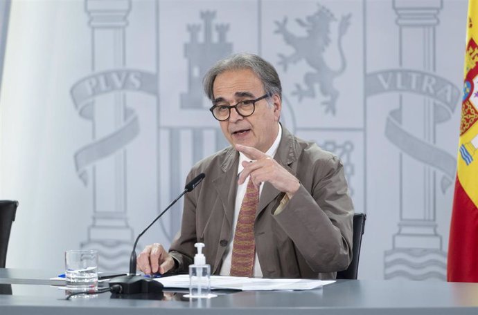 El ministro de Universidades, Joan Subirats, comparece tras la reunión del Consejo de Ministros en Moncloa, a 21 de junio de 2022, en Madrid (España)