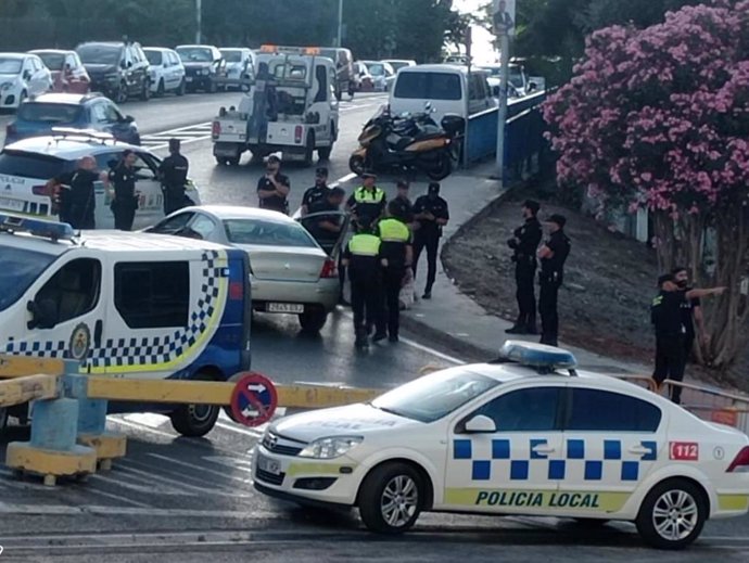 Intervención de la Policía Local de Algeciras.