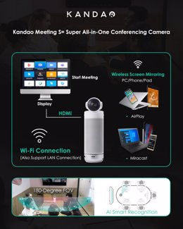 Having Screen Mirroring Built-in, Kandao Meeting S is Absolute the Best Conferencing Camera