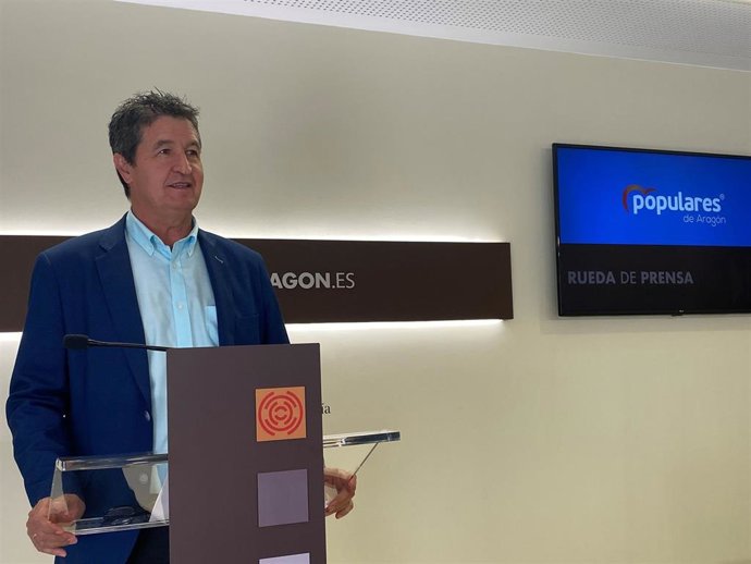 El portavoz de Medio Ambiente del PP en las Cortes de Aragón, Antonio Romero.