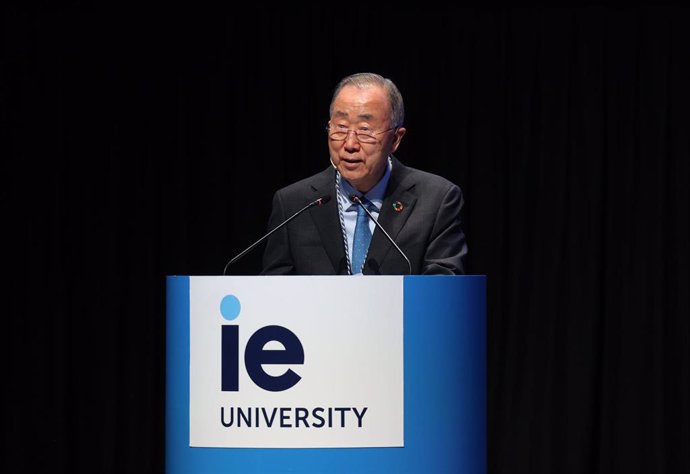 El secretario General de Naciones Unidas de 2007 a 2017, Ban Ki moon, ha recibido la medalla de IE University en reconocimiento a su liderazgo en el impulso de los Objetivos de Desarrollo Sostenible y la Agenda 2030