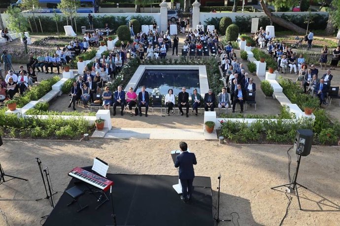 El presidente de la Generalitat, Pere Aragons, en la reapertura del Museu Pau Casals, situado en El Vendrell (Tarragona)
