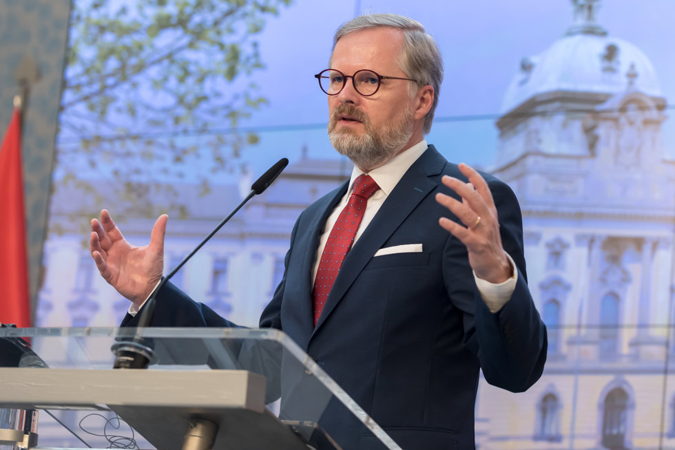 El primer ministro checo, Petr Fiala