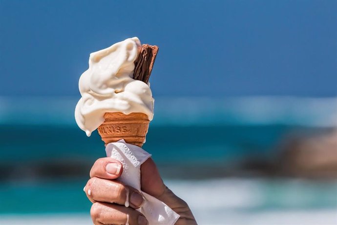 Foto de recurso de un helado.