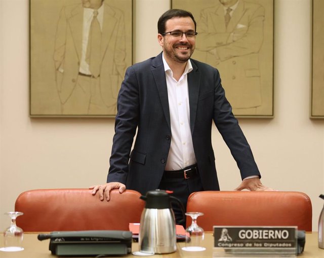 El ministro de Consumo, Alberto Garzón, durante una comparecencia en la Comisión de Sanidad y Consumo del Congreso de los Diputados, a 22 de junio de 2022, en Madrid (España). 
