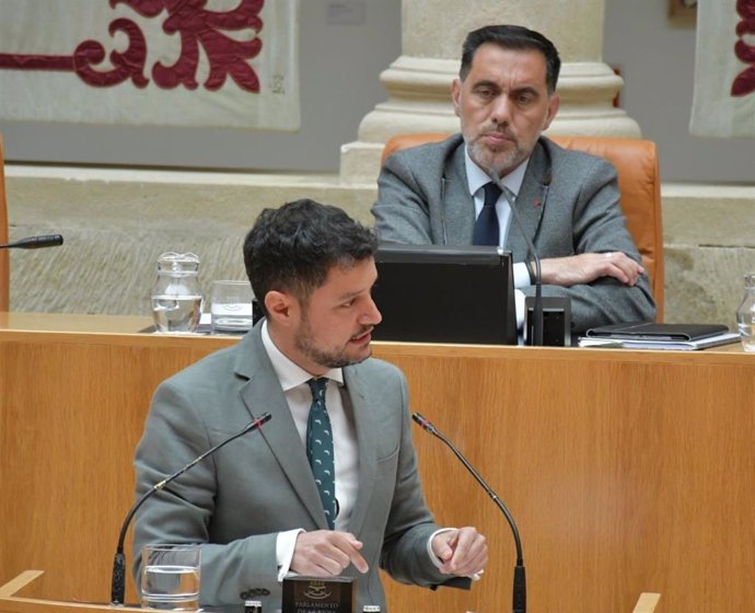 El portavoz del PSOE en el Parlamento de La Rioja, Raúl Díaz