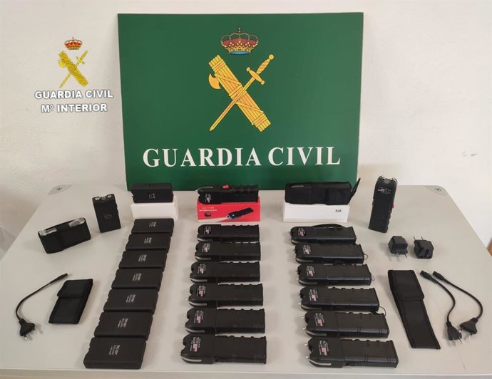 Armas inacuatadas por la Guardia Civil