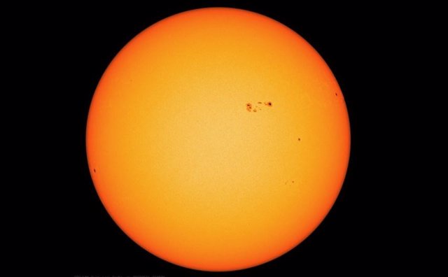 Manchas solares en una imagen del SDO del 22 de junio