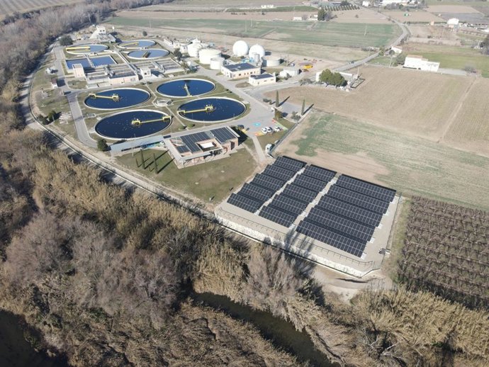 Archivo - Estació depuradora d'aigües residuals d'Aqualia a Lleida