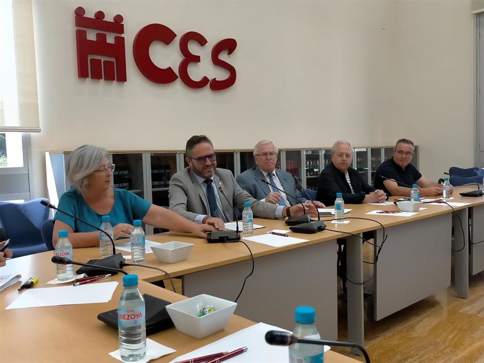 Imagen de la rueda de prensa de presentación de la memoria del CESRM